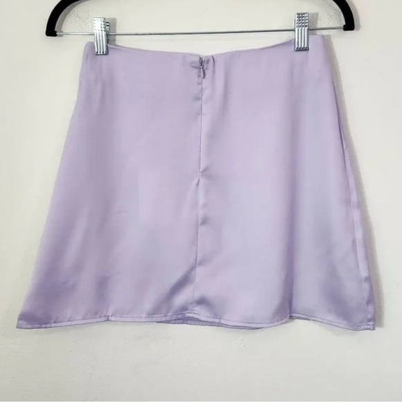 WeWoreWhat Purple Asymmetrical Pencil Mini Skirt - Picture 5 of 8